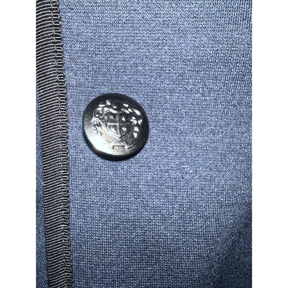 Gap The Academy Blazer Size 8 Womens Navy Black Trim Academia Preppy Corpcore - Picture 11 of 11